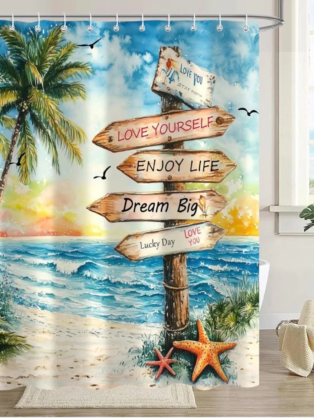 ($5 SALE) Tropical Paradise Shower Curtain